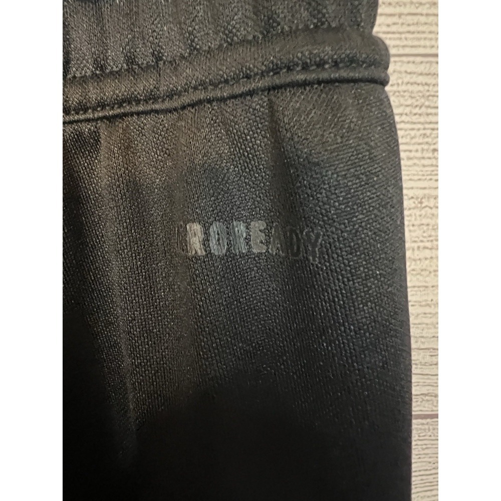Adidas Pants Mens Small Black Tapered Track Joggers Ankle Zip Athletic‎ Reg Fit - Picture 7 of 12